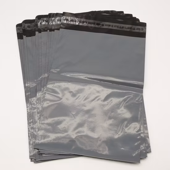 Grau/weiße Versandtasche, 25 x 35 cm, Poly-Versandtasche zu wettbewerbsfähigem Preis