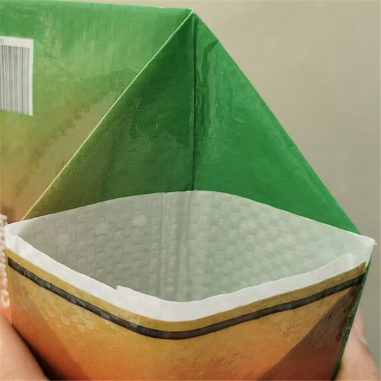 PP-Gewebebeutel mit quadratischem Boden und beschichteter, mattierter OPP-Folie